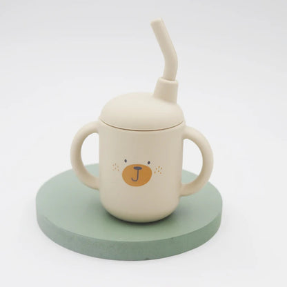 Gobelet Enfant en Silicone avec Paille BabyMiam