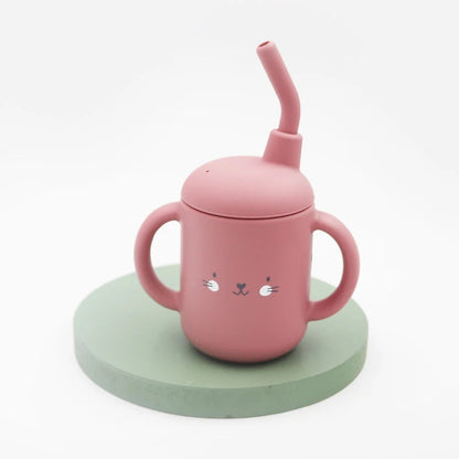 Gobelet Enfant en Silicone avec Paille BabyMiam